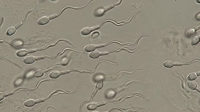 Fertility microscopic passage: human reproduction, sperm navigation, vital process, embryo develop, female system, life genesis, cell division, future conception.