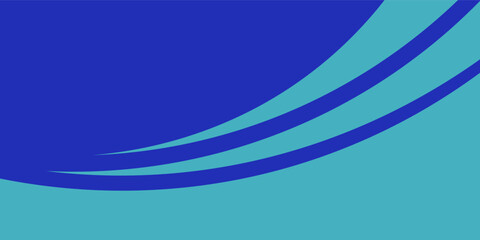 Obraz premium Minimalist Abstract Geometric Wave Background in Shades of Blue and Cyan