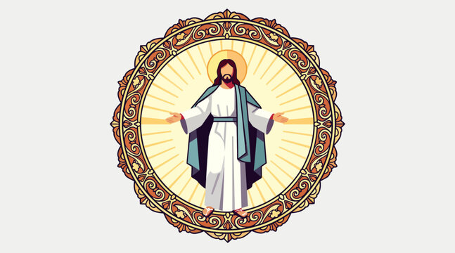 Jesus Christ Sacred Heart Icon