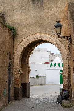 View Through the Horseshoe Arch of Bab Saida Gate, Tetouan, Morocco