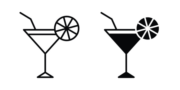 Citrus Glass icon vector designs set