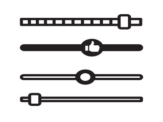 Fototapeta premium Adjusting slider controls with thumb icon in a minimalist vector style
