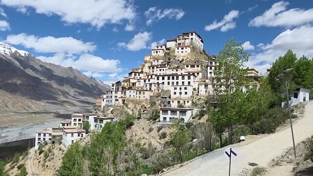 Mountain Village on the Slopes of Spiti Valley