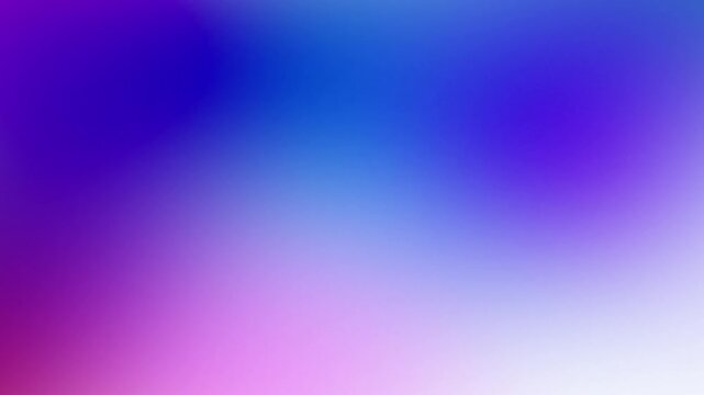 Bright vibrant blue, purple, and light fuchsia fluid gradient loop with clean styling. A radiant abstract backdrop ideal for modern presentation screens and website header graphics