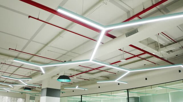 Interior Design and Lightning of IT Company workspace