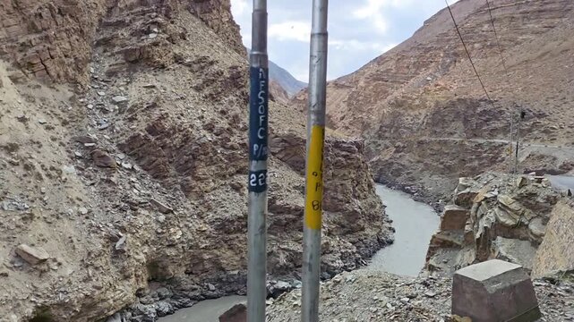 Scenic Himalayan Route Through Green Mountain Slopes