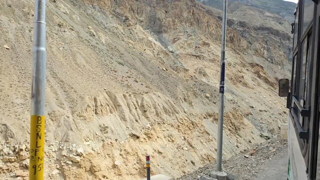 Road Adventure Through Rocky Himalayan Terrain