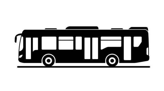 bus isolated on white background