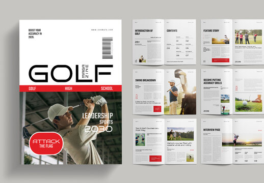 Golf Magazine Template