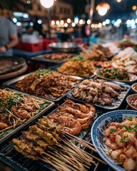 Obraz premium malaysian food in market