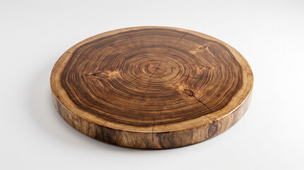 Tronco de madera natural con textura detallada para decoración y conceptos ecológicos. © Argiduna