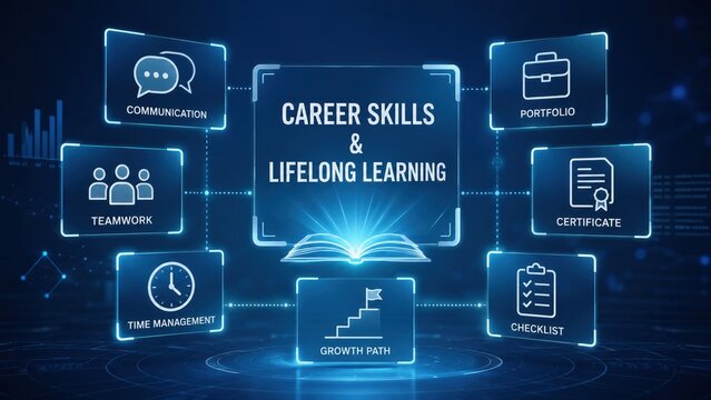 Career Skills and Lifelong Learning Infographic