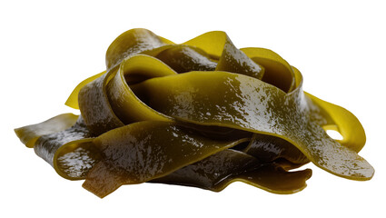 Fototapeta premium Isolated healthy delicious green marine algae for Asian cooking and dietary ingredient