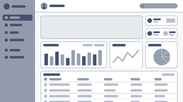 Modern analytics dashboard interface with data charts and graphs