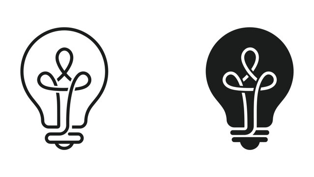 A Lightbulb with a Human Silhouette: An artistic representation of an idea forming within a lightbulb, symbolized by a stylized human figure intertwined with the filament.
