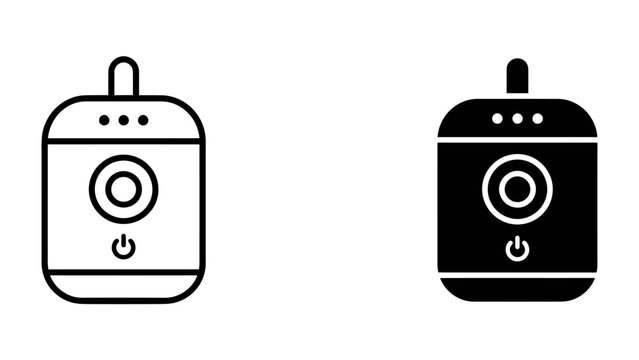 Small appliance icons, portable heater icons