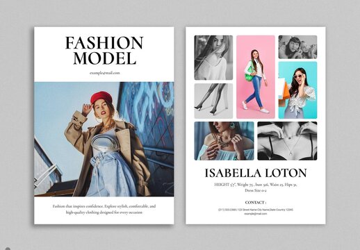 Creative Fashion Model Flyer Template