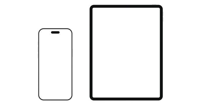 Apple Iphone 17 Pro Max and Ipad Pro mock up, 