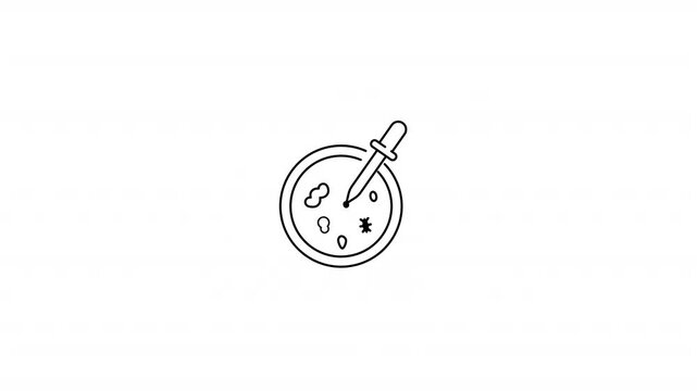 Petri Dish Dropper Microbiology Icon