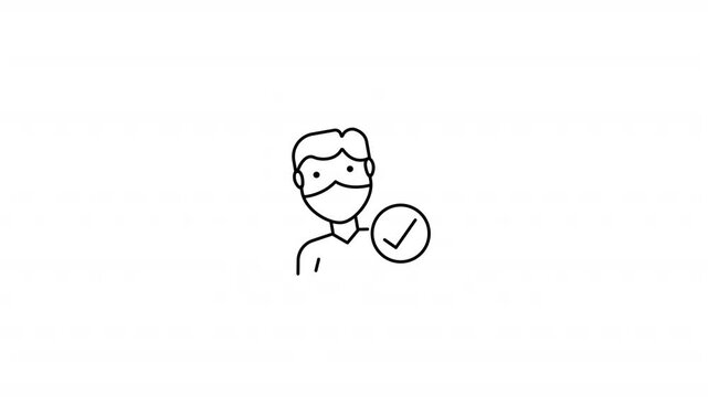 Person Wearing Mask Icon