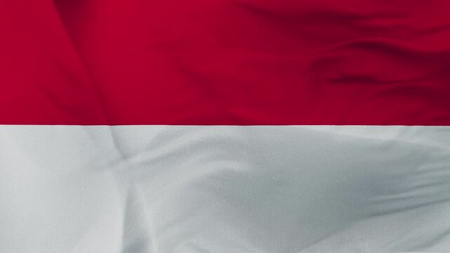 Indonesian flag fabric with red and white horizontal stripes