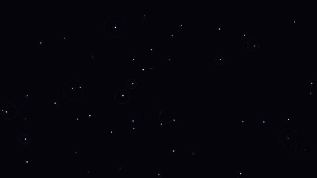 Abstract digital representation of stars and constellations forming a beautiful night sky, perfect for astronomy, science, and space-themed educational content, colorful dots and connecting lines