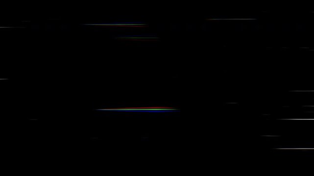 Digital Glitch Artifacts Background Loop with Chromatic Aberration, 4K Animation