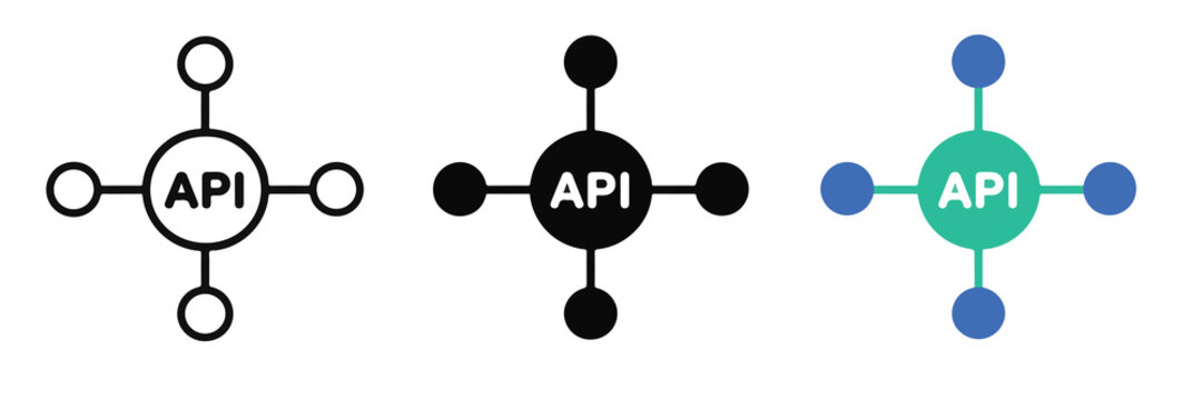 API Connection Nodes Network Icon