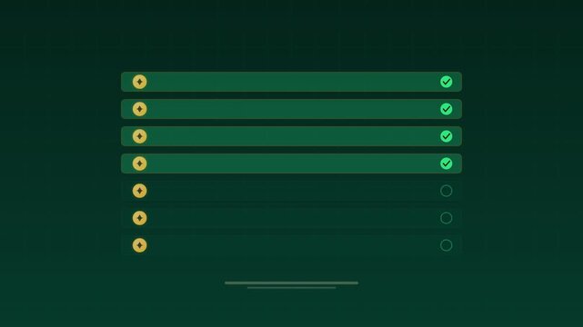 Animated Distributed ledger transactions verified jade concept loop