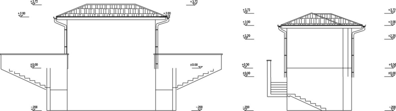 vector sketch illustration silhouette design architectural construction site plan layout floor plan section view bathroom building mosque