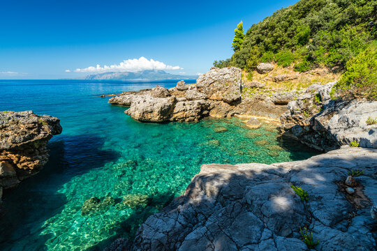 Beautiful view along the "Apprezzami l'asino" trail path in Sapri, Cilento, Campania.