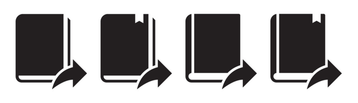 Book share education icon illustration