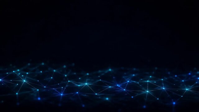 Network Line Background with Point and Polygon Pattern for Abstract Digital Image and Concept