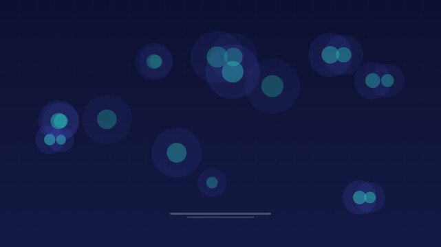 Animated Cells dividing biology microscope indigo medical loop