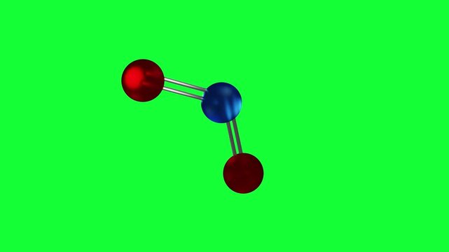 Titanium Dioxide Particles Spinning over Cinematic Blue Background - Green Screen