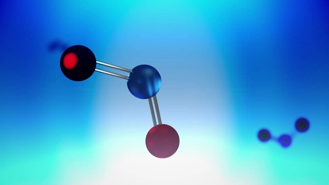 Titanium Dioxide Particles Spinning over Cinematic Blue Background