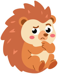 hedgehog sitting and thinking  © Kenza