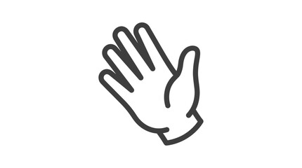 Fototapeta premium Simple Hand Icon Vector Art