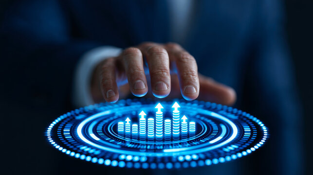 Future economic outlook 2027 2028 shows growth with digital innovation and technology advancement, highlighting business success and optimistic financial trends