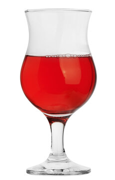 red wine or juice in a glass