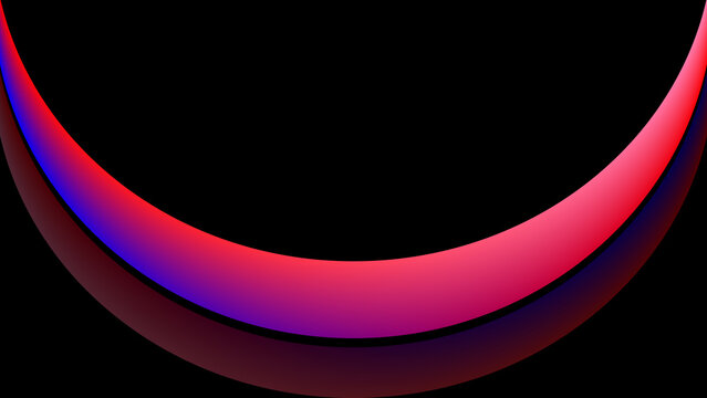 glowing half circle round shape gradient mesh object in dark background images 4k wallpaper design for any pc