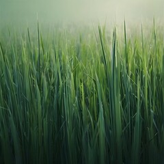 Obraz premium soft green gradient with subtle texture, minimal design, large empty space for text, environmental theme