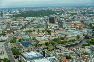 Berlin Cathedral and Museum Island panoramic aerial © Joseph Creamer