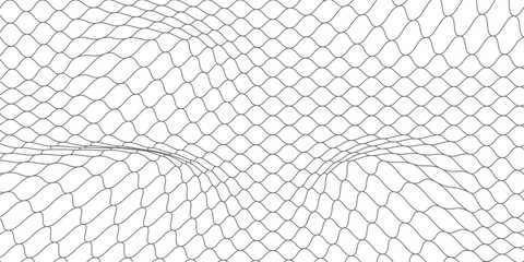 Curved net pattern. Seamless design for sportswear or equipment like soccer goals, volleyball nets, basketball hoops, hockey nets, and athletic gea © abay
