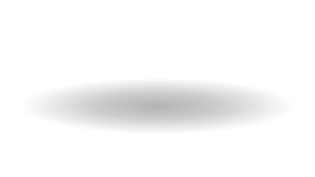 Abstract soft gray oval shadow on white background with gradient isolated background lighting