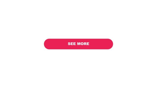 Animated red see more button being clicked by a mouse cursor on a white background