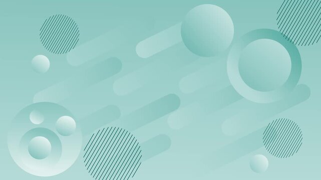 Gradient abstract minimal trendy with spheres background animation