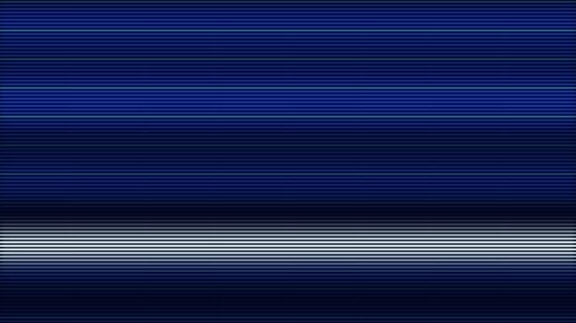 Blue LED wall scan lines, stage screen background seamless loop 4K