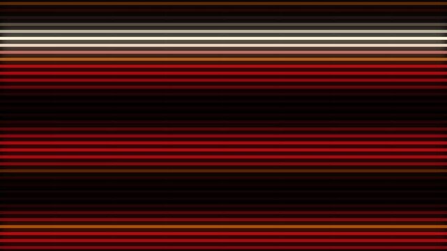 Fiery red LED wall scan lines, stage screen background seamless loop 4K