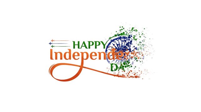 Happy Independence Day India, vibrant Ashoka Chakra, patriotic celebration, national pride, festive design, cultural heritage, freedom.